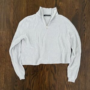 Cropped Brandy Melville Quarter Zip
